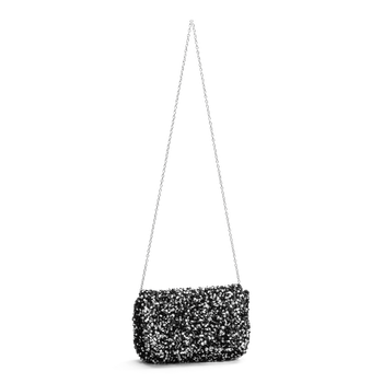 Axelväska med lock Silver