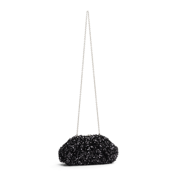 Clutch med bygel Svart
