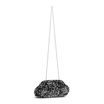 Clutch med bygel Silver