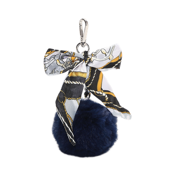 Bag charm/nyckelring Marinblå