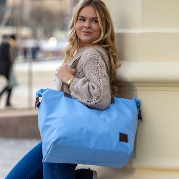 Tina weekendbag Ljusblå