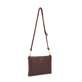 Alma clutch väska Brun