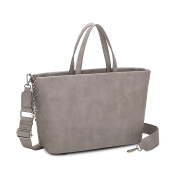 Handväska i kassemodell Grå