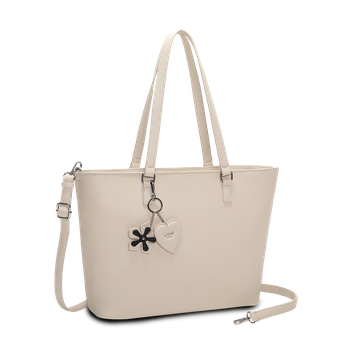 Handväska i kassemodell Beige