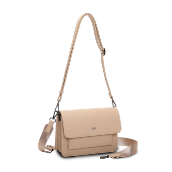 Klaffväska Beige