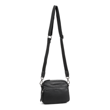 Crossbody leather bag Crossbody leather bag Svart