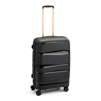 Oslo Resväska Medium 4 hjul, 67 cm, 70L Sv/guld