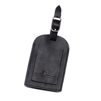 North Pioneer Bagagetag – läder Svart