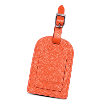 North Pioneer Bagagetag – läder Orange
