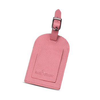 North Pioneer Bagagetag – läder Rosa