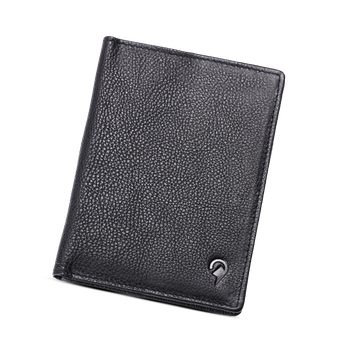 North Pioneer Passfodral – läder RFID-skydd Svart