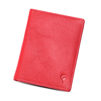 North Pioneer Passfodral – läder RFID-skydd Röd