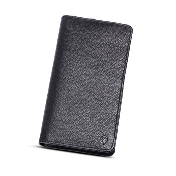 North Pioneer Resemapp – läder RFID-skydd Svart