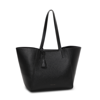 Tote bag, Skinnimitation Svart