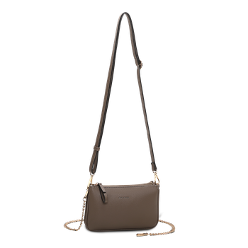 Clutch i crossbodymodell Taupe