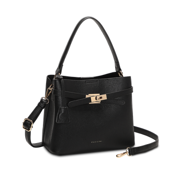 Axelväska i crossovermodell Svart