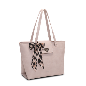 Handväska i kassemodell Beige