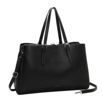 Anna handväska med datorfack, Large, 17" Svart