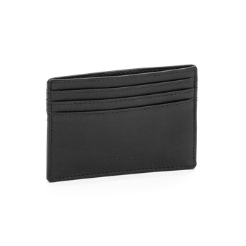 Kortfodral i skinn Vintage Black