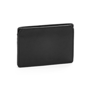 Korthållare i skinn Vintage Black