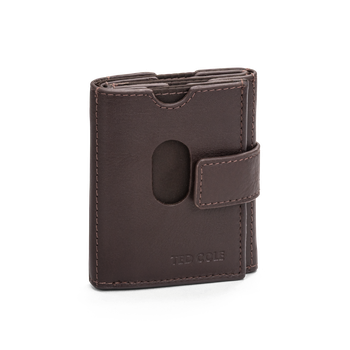 Korthållare i skinn Vintage Brown