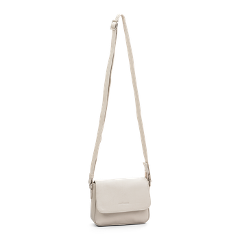 Lockväska i skinn Beige
