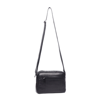 Camera bag i skinn Svart