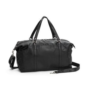 Weekend bag i skinn, 28 L Svart