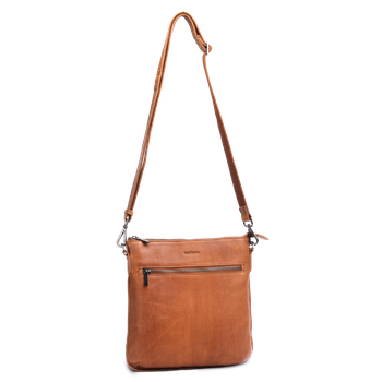 Crossbody i skinn Walnut