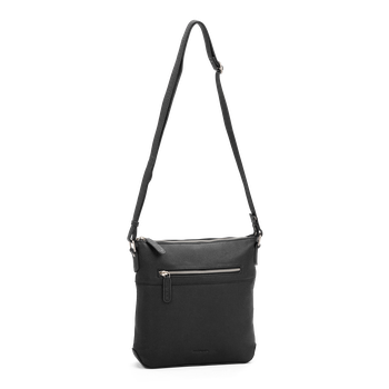 Crossbody axelväska Medium i skinn Svart