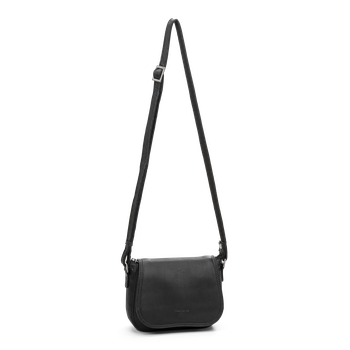 Lockväska i skinn Svart