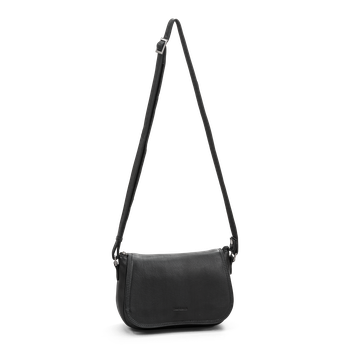 Lockväska i skinn Svart