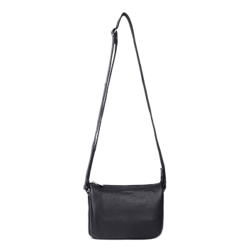 Clutch medium i skinn Svart