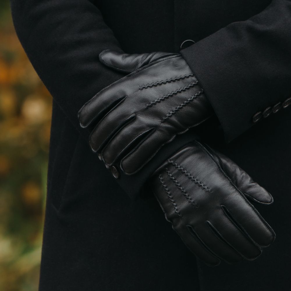 HK Fingerman herrhandskar av lammnappa med touch-funktion