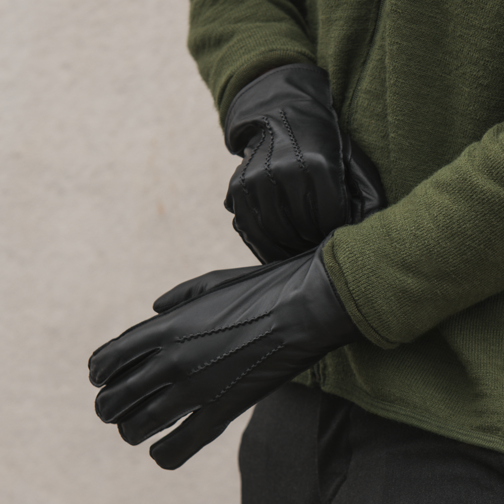 HK Fingerman herrhandskar av lammnappa med touch-funktion