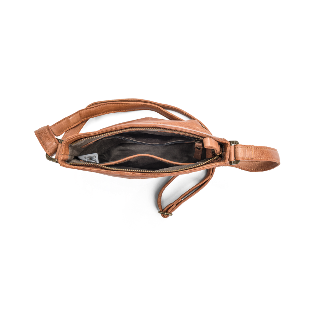 Axelremsväska crossover i skinn
