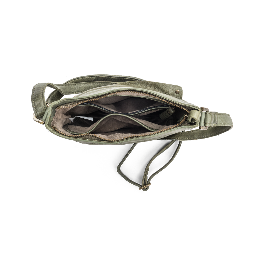 Axelremsväska crossover i skinn