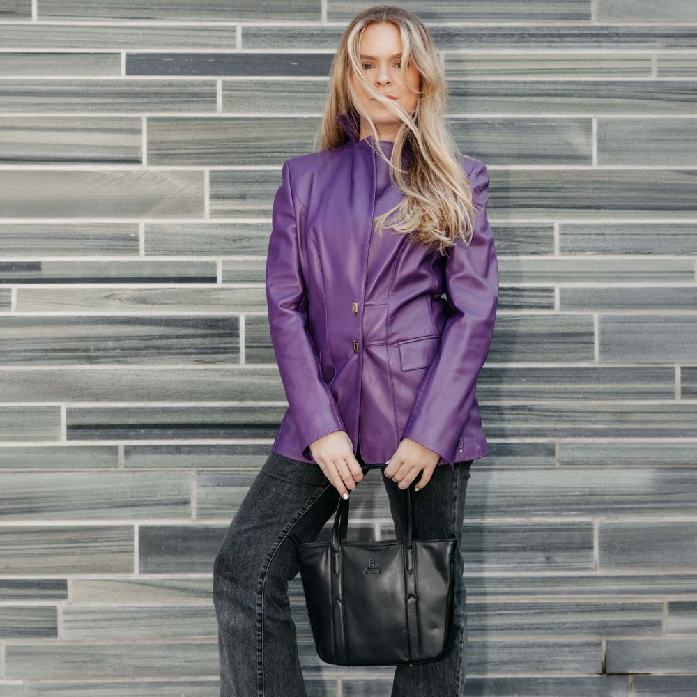 Classics liten tote bag i skinn