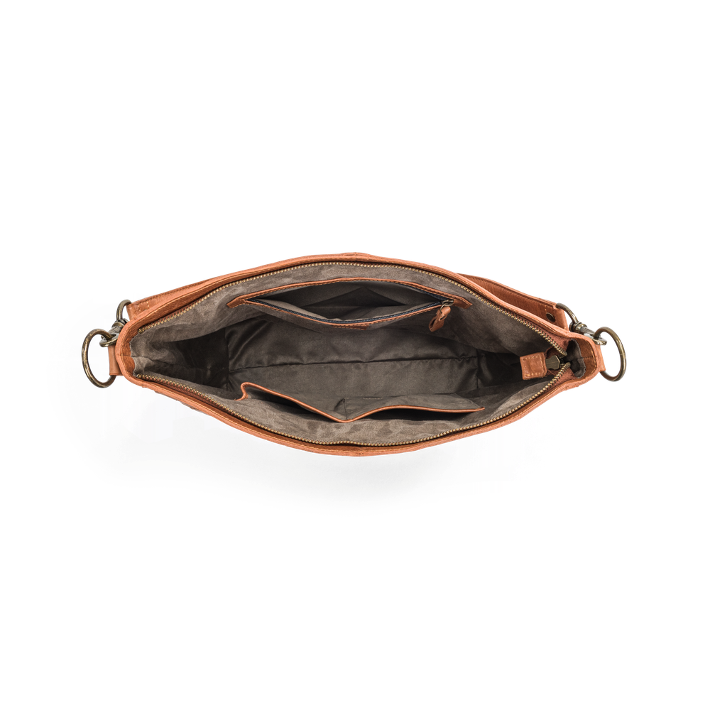 Väska påsmodell hobo i skinn