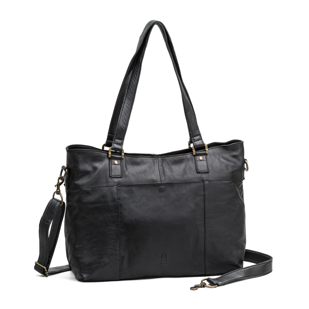 Väska tote bag 14" i skinn