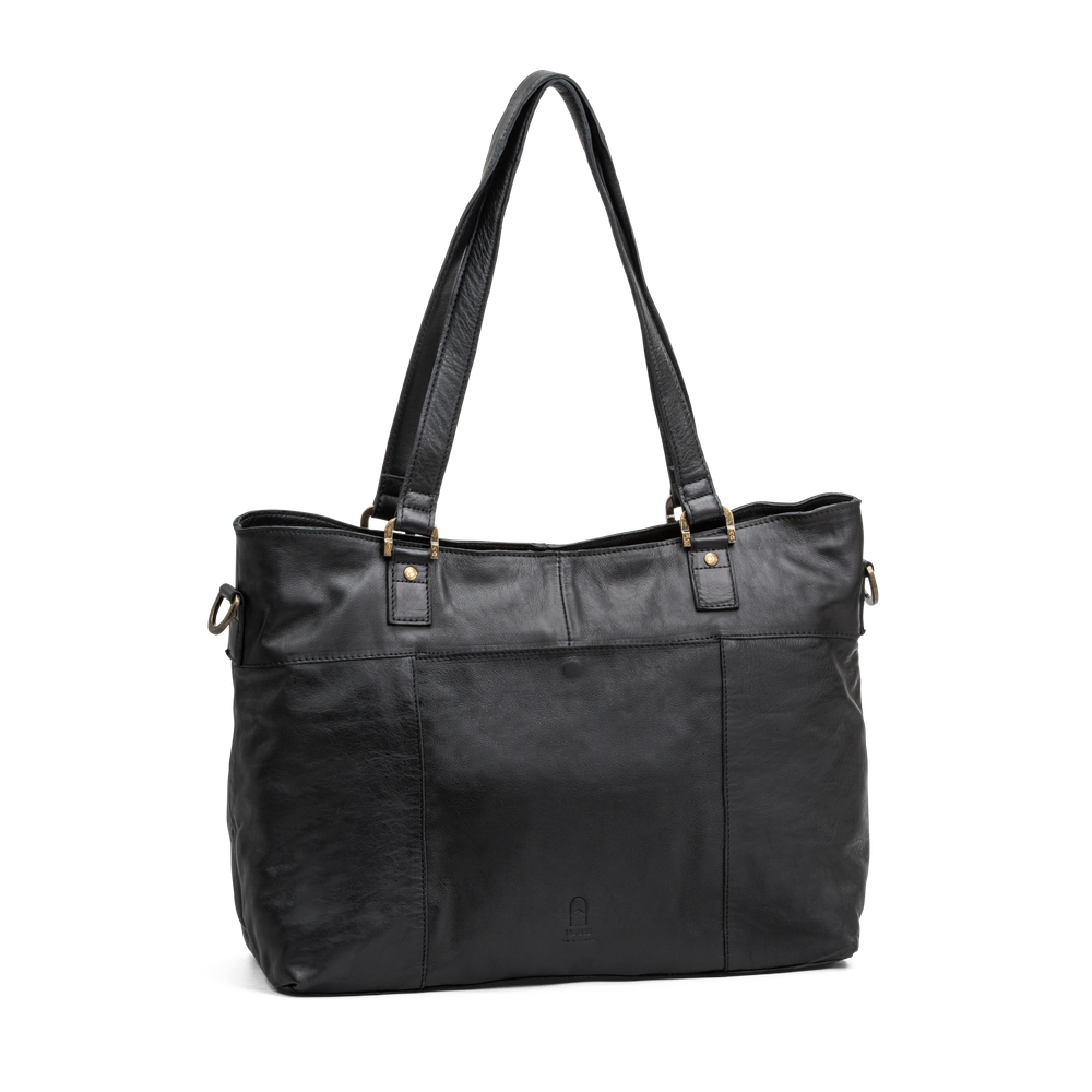 Väska tote bag 14" i skinn