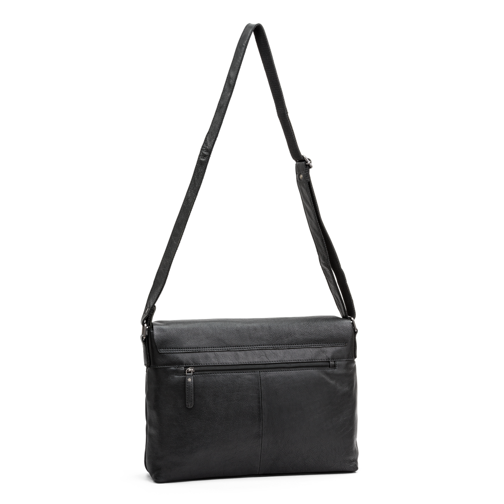 Datorväska 16" flapbag i skinn