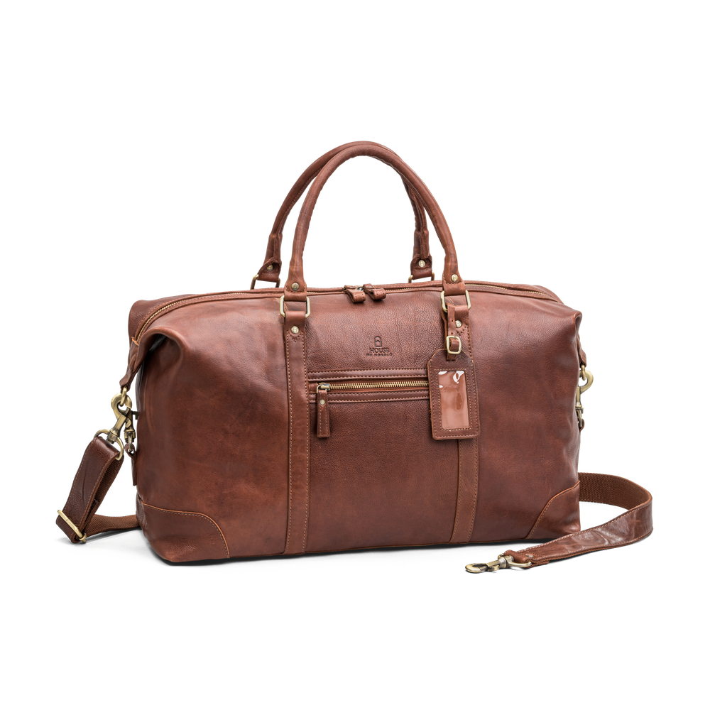 Weekend bag i skinn