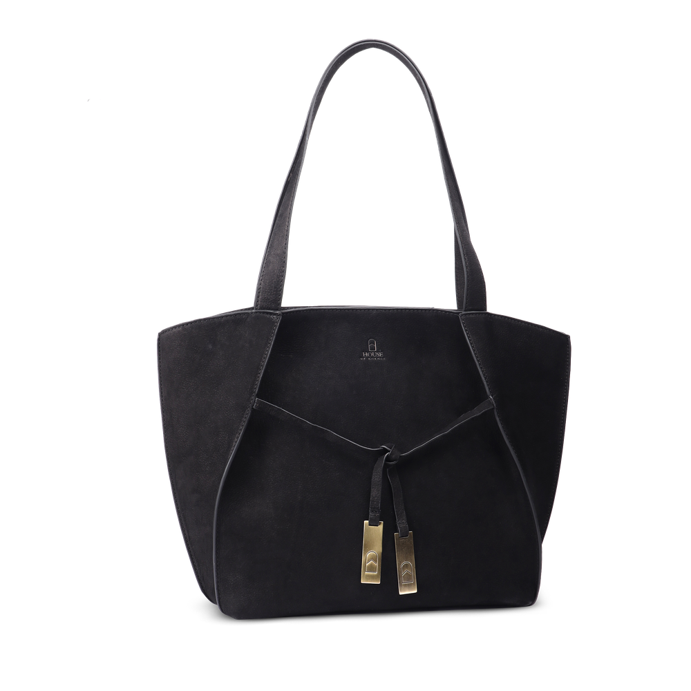Chic Boho tote bag i skinn