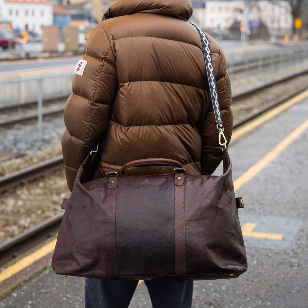 Weekend bag XL i skinn