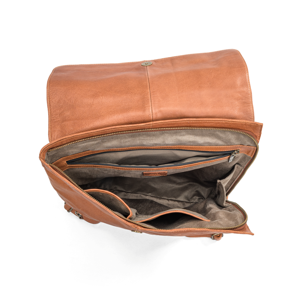 Ryggsäck i skinn 13" laptop