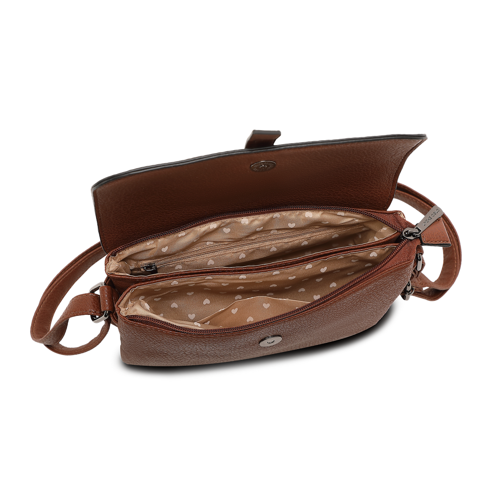 Alma klaffväska i crossovermodell