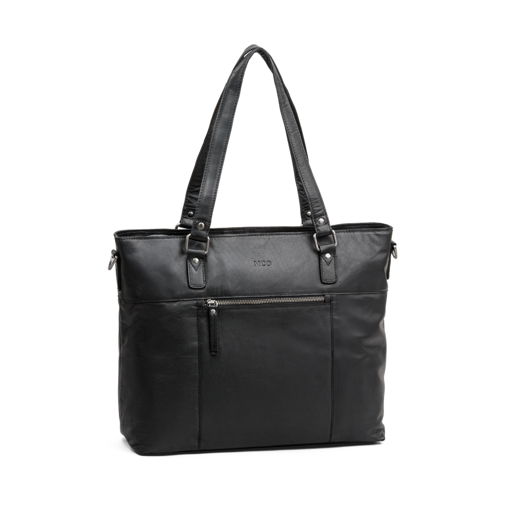 Leather Tote workbag 16"