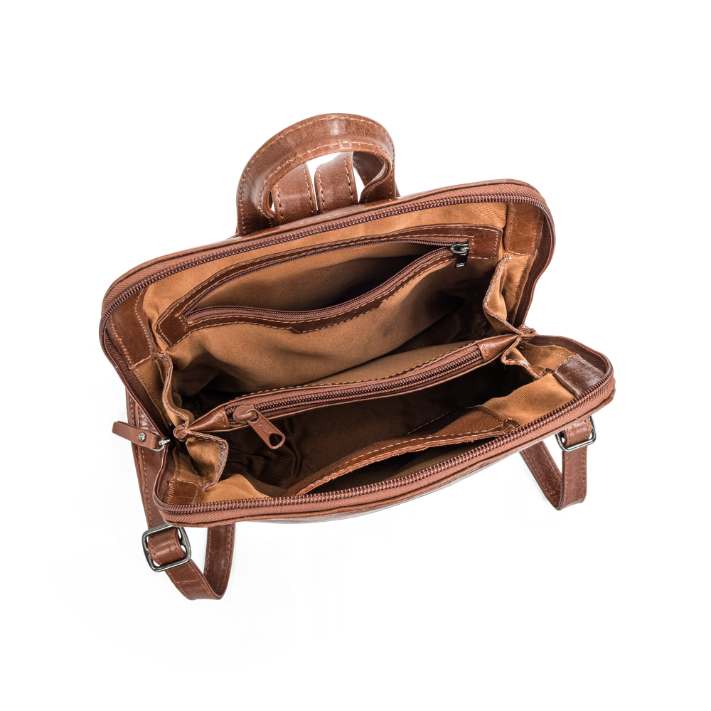 City ryggsäck i skinn