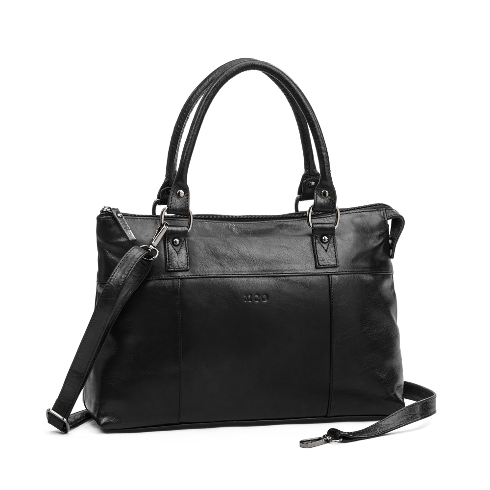 Klassisk skinnväska